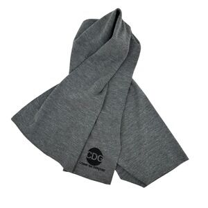 CDG Comme des Garcons Good Design Shop Grey Knit Scarf England Charles Kirk RARE